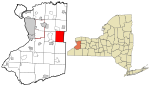 Erie County New York incorporated and unincorporated areas Marilla highlighted